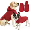 Nueva ropa cruzada de otoño e invierno para mascotas, sudadera con capucha para perros medianos y grandes, abrigo de algodón con capucha para perros, cálido y resistente al frío