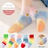 [Item Quente] Meias Infantis de Malha Ultra Finas de Verão Estilo Coreano Estilo Japonês Versátil Respirável Esportivas Estudante Meias de Princesa
