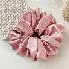 Scrunchie de Seda Falsa Tamanho Extra Amazon Transfronteiriço Elástico de Cabelo de Cetim de Alta Qualidade Acessório de Cabelo Elástico
