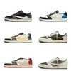 Zapatos Putian AJ Rayo Swoosh Invertido Mocha Marrón Oscuro Negro Guerrero Jordan transfronterizos de caña baja para hombre y mujer zapatos deportivos de pareja para el campus