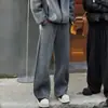 Traje casual de doble cara de forro polar de peso pesado para hombre, nuevo producto de otoño e invierno, cálido, cómodo, versátil conjunto de dos piezas de chaqueta y pantalón
