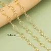 Nova Primavera e Verão Promoção Quente Corrente de Flores Frescas Corrente de Flor Cobre Banhado Ouro Real 18K DIY Colar Pulseira Corrente Semi-acabada