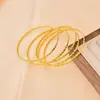 Pulseira de Ouro Ins Europeia e Americana Transfronteiriça Conjunto de 5 Peças Rombus Torcido Empilhável Personalizado Brilhante Padrão Espiral Joia de Mão de Luxo Acessível