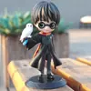 10 Figuras de Harry Potter, Mago Malfoy de la Academia de Magia, Figuras de Hermione y Ron, Adornos Modelo, Versión de Exportación