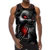 Chaleco deportivo sin mangas con estampado digital animal para hombre, tejido de malla, comercio exterior transfronterizo 2023