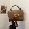 Moda Transfronteiriça Bolsa Feminina 2024 Novo Estilo Bolsa de Ombro Simples e Atmosférica Grande Capacidade High-end Versátil Bolsa Transversal de Mão