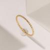 Anillo trenzado simple y elegante para mujer, anillo liso trenzado de onda fría ins, anillo para el dedo índice, moda apilada, anillo de cola