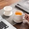 Grasa de oveja jade cerámica taza de oficina separación de té taza de burbujas taza taza empresa compañero de negocios regalo regalo logo