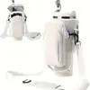 Tapa para Vaso de Hielo de 40 oz Material de Buceo Stanley Bolsa Tote para Botella de Agua Asa Stanley Tapa para Vaso de Letra Aislada Montada en Coche