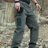 Pantalones Tácticos de Alta Venta Transfronterizos para Hombre, Primavera y Otoño, Resistentes al Desgaste, Multibolsillos, Resistentes al Agua, Pantalones Multibolsillos para Exteriores