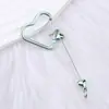 Mosquetão de Contas Simples em Formato de Coração DIY Pingente de Mochila em Formato de Coração Metal Multifuncional para Garrafa de Água ao Ar Livre Presente Corporativo