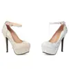 Nuevos zapatos de moda con tira, boca poco profunda, zapatos de una sola capa, plataforma de agua, tacón de aguja sexy, zapatos para discoteca, tallas 32-43, zapatos de comercio exterior