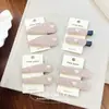 Pinza para el Cabello de Lana con Letra Rosa, Corazón y Triángulo, Pinza Bb, Pinza Dulce para Flequillo de la Frente, Pinza sin Costuras, Accesorio para el Cabello, Tocado