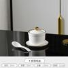 Tazón de cerámica especial estilo palaciego para estofado de hotel con tapa, tazón a prueba de agua para estofado de golondrinas, tazón de sopa para el hogar, tazón para huevo al vapor de restaurante, olla para estofado