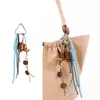 Colgante de Bolsa con Cuentas de Madera Tejido a Mano, Regalo Cultural y Creativo con Temática del Bosque, Accesorio para Uso Diario, Colgante Pequeño para Bolso y Teléfono Móvil