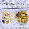 Novo Material de Decoração para Nail Art em Concha Natural Colorida Irregular Estilo Japonês Acessórios de Unha Transparentes Vestíveis