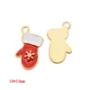Série de Natal Popular Transfronteiriça Pingentes de Esmalte Desenho Animado Acessórios de Joias de Liga DIY Charms para Colar Pulseira