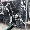 Baogeli Negro Lujo Piedra Mármol Placa Grande Venta al por Mayor Mesa de Comedor Mesa de Café Pared de Fondo de Piedra Encimera de Isla Venta Directa de Fábrica