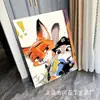 Nick Judy Pintura al Óleo Digital DIY Dibujos Animados Pareja Pintura al Óleo Digital Pintado a Mano Graffiti Coloreado Pintura Decorativa Ins