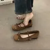Zapatos Mary Jane Versátiles con Lazo Brisa de Verano para Mujer 2026 Nuevos de Verano Retro Francés de Punta Cuadrada Planos Bajos