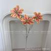 Flocking cosmos gesang flor artificial fábrica de flores decoração para casa flor de casamento parede flor falsa crisântemo holandês margarida