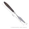 Acero Inoxidable Mango de Madera Pintura Textura Acrílica Herramienta para Mezclar Pigmentos Cuchillo Recogedor Forma Especial Dentado Arte Pintura al Óleo Espátula