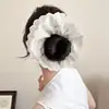 Elástico de Cabelo Elegante de Alta Qualidade para Rabo de Cavalo, Acessório de Cabelo para Coque, Scrunchie de Chiffon Multicamadas Leve da Moda Coreana Atacado