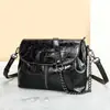 Venta Directa Rusa Bolso de Hombro de Cuero Genuino para Mujer Bolso Cruzado Mayoreo