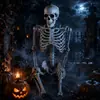 Nuevo esqueleto humano artificial de Halloween transfronterizo 165 cm accesorio de plástico para bares, casas embrujadas y salas de escape