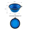 Fábrica Fonte Prático Animal de Estimação Outdoor Dobrável Tigela em estoque Cachorro Silicone Pote Alimentador Gato Cachorro Animal de Estimação Tigela