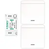 Interruptor de Control Remoto para Iluminación Control Remoto Inalámbrico Panel de Luz Sin Cableado Control Dual Doméstico Control Remoto Pegatina Aleatoria 220V110V