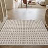 Alfombrilla de suelo de PVC con forma de aro de alambre para el hogar, sencilla, antideslizante, resistente a las manchas y al desgaste, lavable