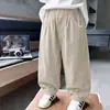 Calça Casual de Outono para Meninos 2026 Novo Estilo Bebê Solta Estilo Coreano Cor Sólida Calças Moda Primavera e Outono Infantil Calças Longas