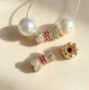 Cuentas Espaciadoras de Circonita Exquisitas de Moda Cuentas con Agujero Completo Accesorios para Joyería Cuentas Espaciadoras de Cesta de Bambú Hueca Circonita Roja Cuentas Espaciadoras de Cintura Pequeña