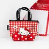Mini bolso de mano Sanrio original, bolsa portátil para guardar objetos varios, monedero portátil con cremallera