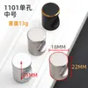 Tirador Redondo de Agujero Único para Cajón Manija de Botón Negra de Aluminio para Puerta de Armario Estilo Moderno Simple Europeo y Americano