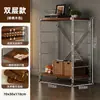 Estante de armazenamento de chão estilo japonês, prateleira de armazenamento multicamadas para sala de estar, cozinha, varanda, estante de armazenamento, pequena prateleira de exibição