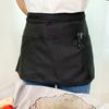 Delantal Medio de Restaurante con Tratamiento Teflon, Resistente a Manchas, Impermeable al Aceite, Impermeable, Engrosado para Cocina Casera y Trabajo de Mesero
