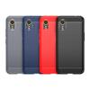 Adecuado para Funda de Teléfono Móvil Samsung Xcover 7 Cubierta Protectora de Fibra de Carbono Cepillada Samsung Xcover 7 Funda Blanda de TPU