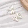 Perla de Imitación ABS Blanco Crudo Lazo Cruzado Estrella de Cinco Puntas Pulsera Hecha a Mano DIY Pendientes Accesorios de Joyería con Cuentas