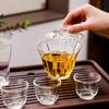 Set de Vidrio de Borosilicato Alto Tazón Pequeño Taza de Té Kung Fu Venta al por Mayor Taza Magnolia Taza de Té Transparente Taza para Velas Tapa Vaso