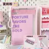 Bolsa Transparente A4 Macaron com Grande Capacidade para Guardar Livros Didáticos, Bolsa de Estudante com Zíper Bolsa de Armazenamento Impermeável Espessada