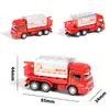 Liga Caminhão de Bombeiros Escada Escalada Resgate Caminhão de Bombeiros Veículo de Engenharia Modelo Carro Deslizante Crianças Brinquedo Carro Menino