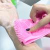 Toalla de Baño de Silicona para Frotar Artefacto para Frotar la Espalda Mujeres Frotar Barro Artefacto para Quitar el Polvo Muñequera para Hombres Cepillo de Baño Corporal