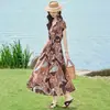Vestido de Verano 2026 Estilo Nuevo Sencillo y Moderno con Estampado y Cordones