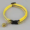 Collar reflectante con hebilla negra para mascotas, exclusivo transfronterizo, 1.0, con parche para perro, collar con campana y collar para gato, disponible al por mayor.