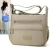 Bolso de Hombro Multicapa Ligero Nuevo 2026 Transfronterizo, Bolso Cuadrado Pequeño de Tela de Nylon Simple y Elegante, Bolso Cruzado Ligero Casual