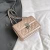 Bolso de cadena personalizado informal, moderno y moderno, bandolera para mujer, verano 2024, nuevo, bonito y moderno bolso cuadrado pequeño para el hombro.