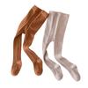 Medias para niñas 2023 otoño e invierno nueva versión coreana de algodón peinado de color sólido elástico bebé niña leggings de una pieza calcetines marea