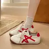 En Stock Populares Zapatos Deportivos Casuales Estilo Alemán para Entrenamiento, Versátiles Zapatos Planos con Cordones en Bloques de Color para Mujer, Tenis Ligeros para Estudiantes